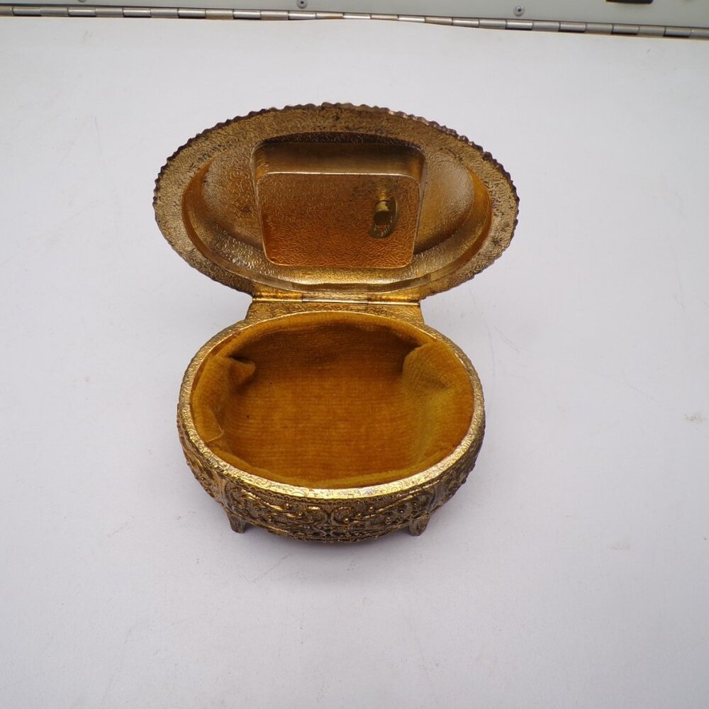 Sankyo Golden Music Jewelry/Trinket Box - Picture 2 of 2